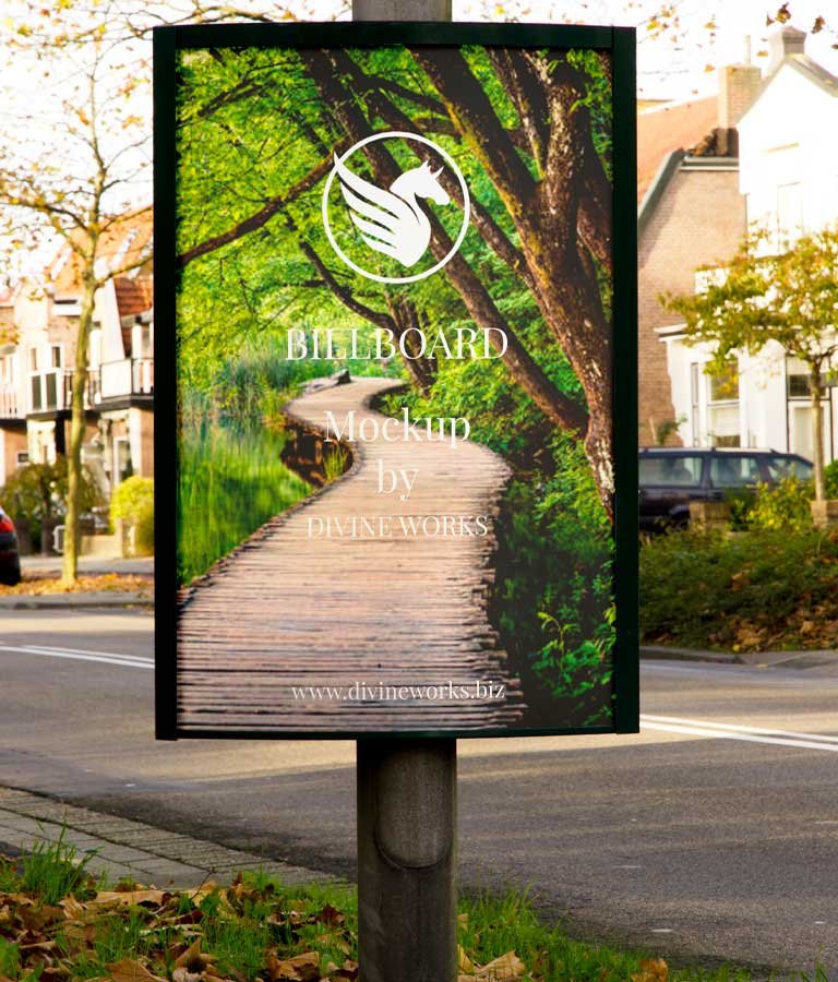 Signboard Free Download Mockup