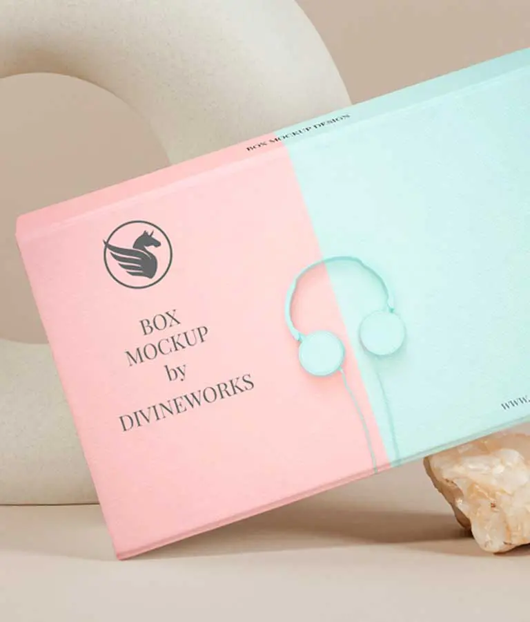 Box Packaging Mockup PSD free Download
