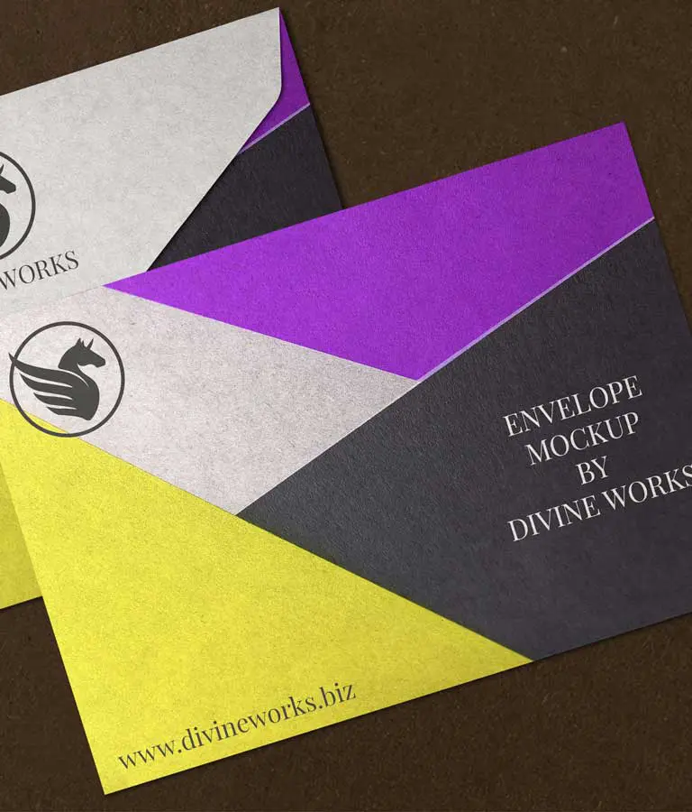 Envelope Mockup PSD free Download
