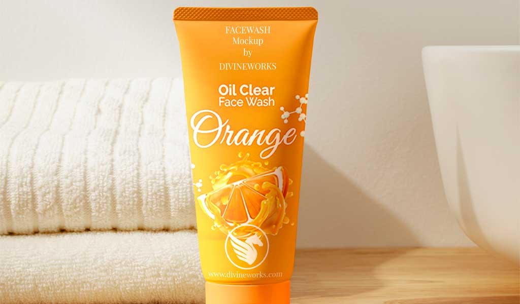 Face Wash Mockup PSD free Download