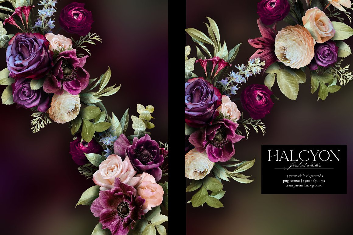 Halcyon Floral Art Collection