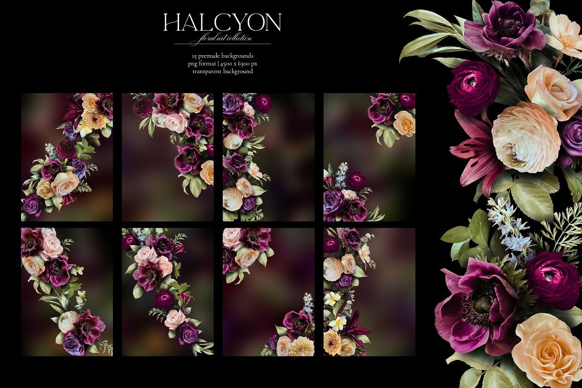 Halcyon Floral Art Collection