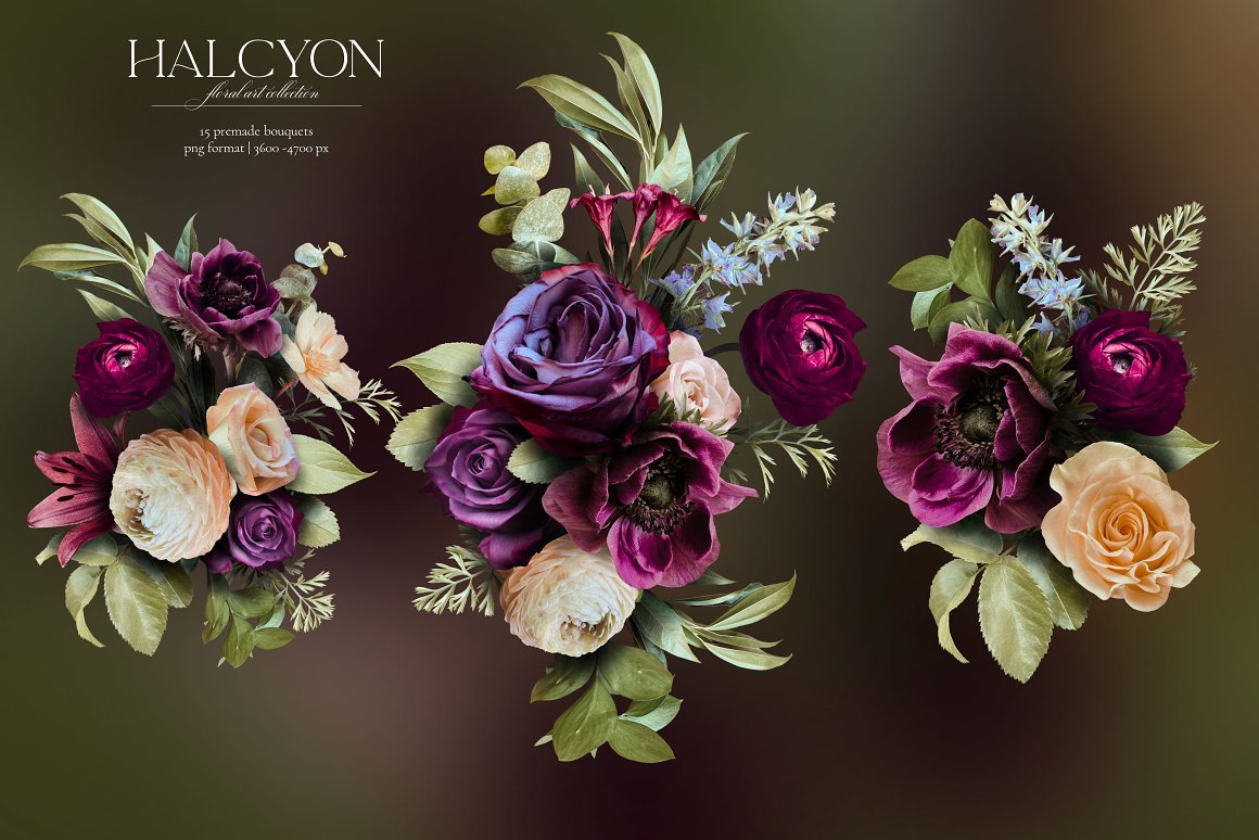 Halcyon Floral Art Collection
