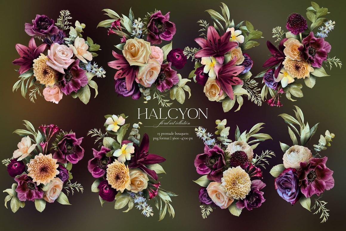 Halcyon Floral Art Collection