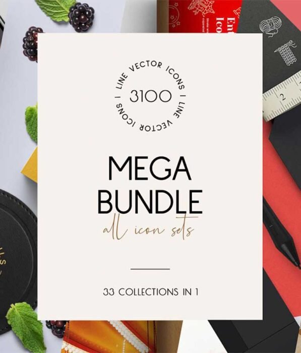 Mega Bundle 3100 line icons
