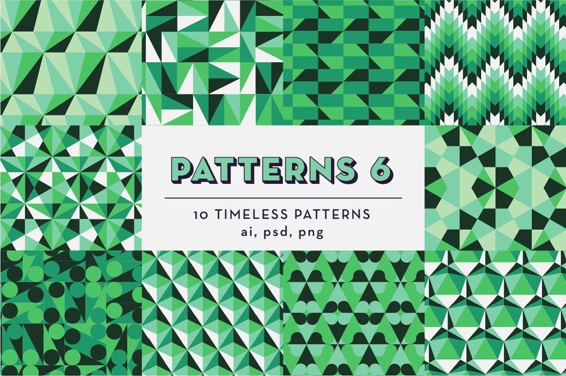 PATTERNS BUNDLE: 100 Geo Patterns