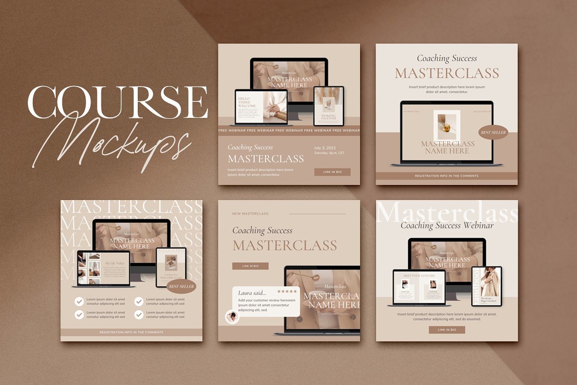 Social Media Digital Product Mockups