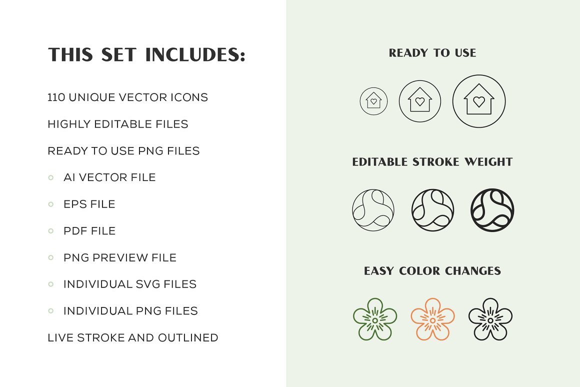 Sustainable Packaging Icons