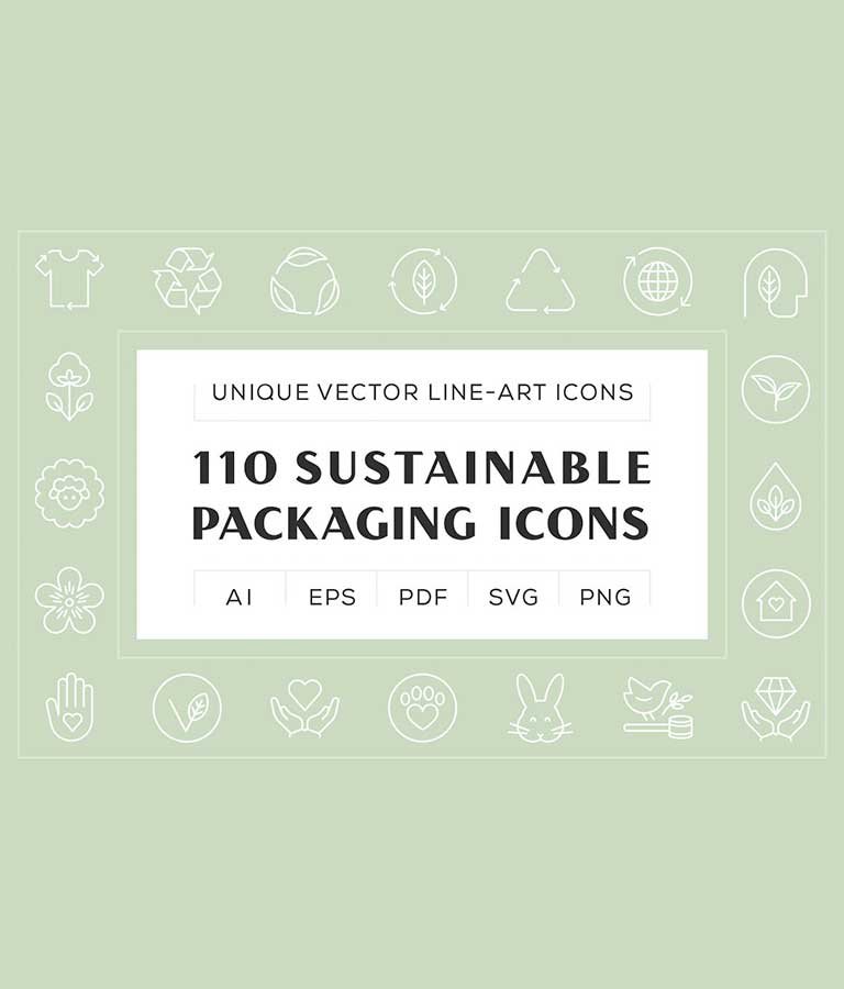 Sustainable Packaging Icons