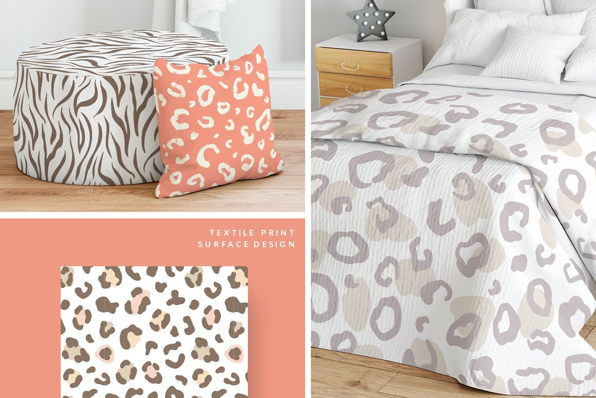 Wild Animal Print Seamless Patterns