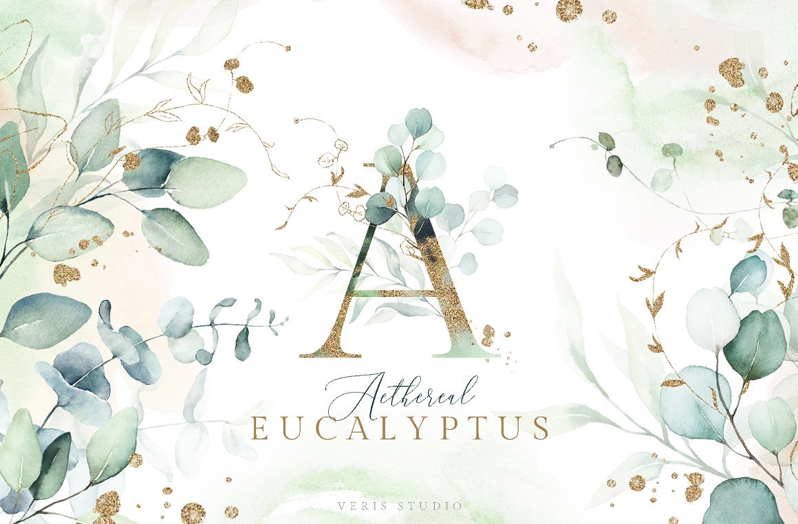 Aethereal Eucalyptus Alphabet Floral