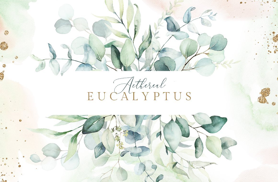 Aethereal Eucalyptus Alphabet Floral