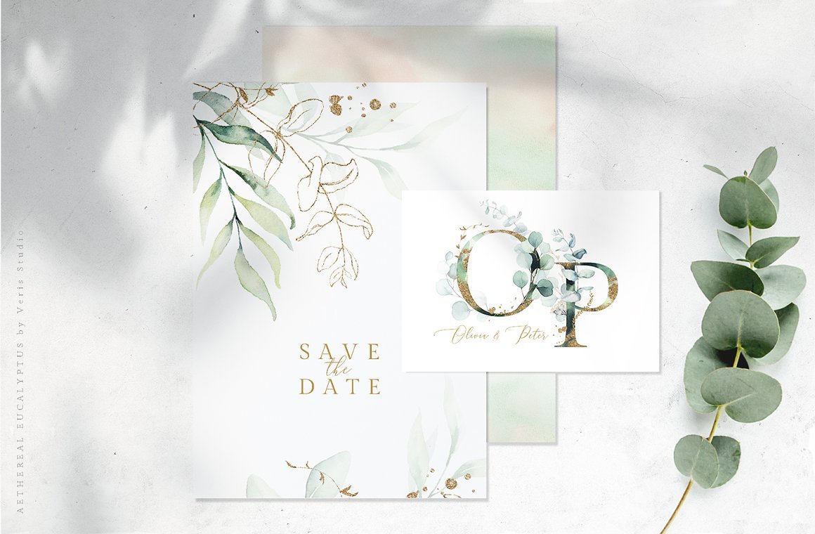 Aethereal Eucalyptus Alphabet Floral