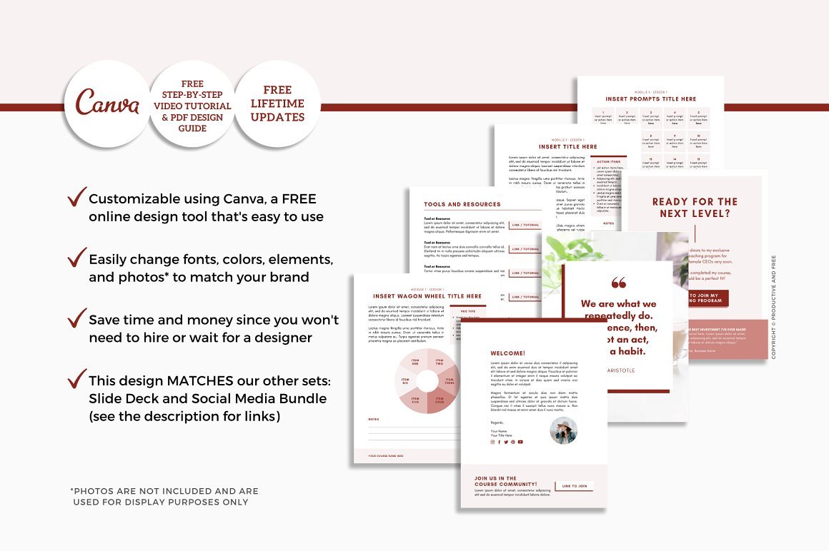 Canva Workbook Template Courses
