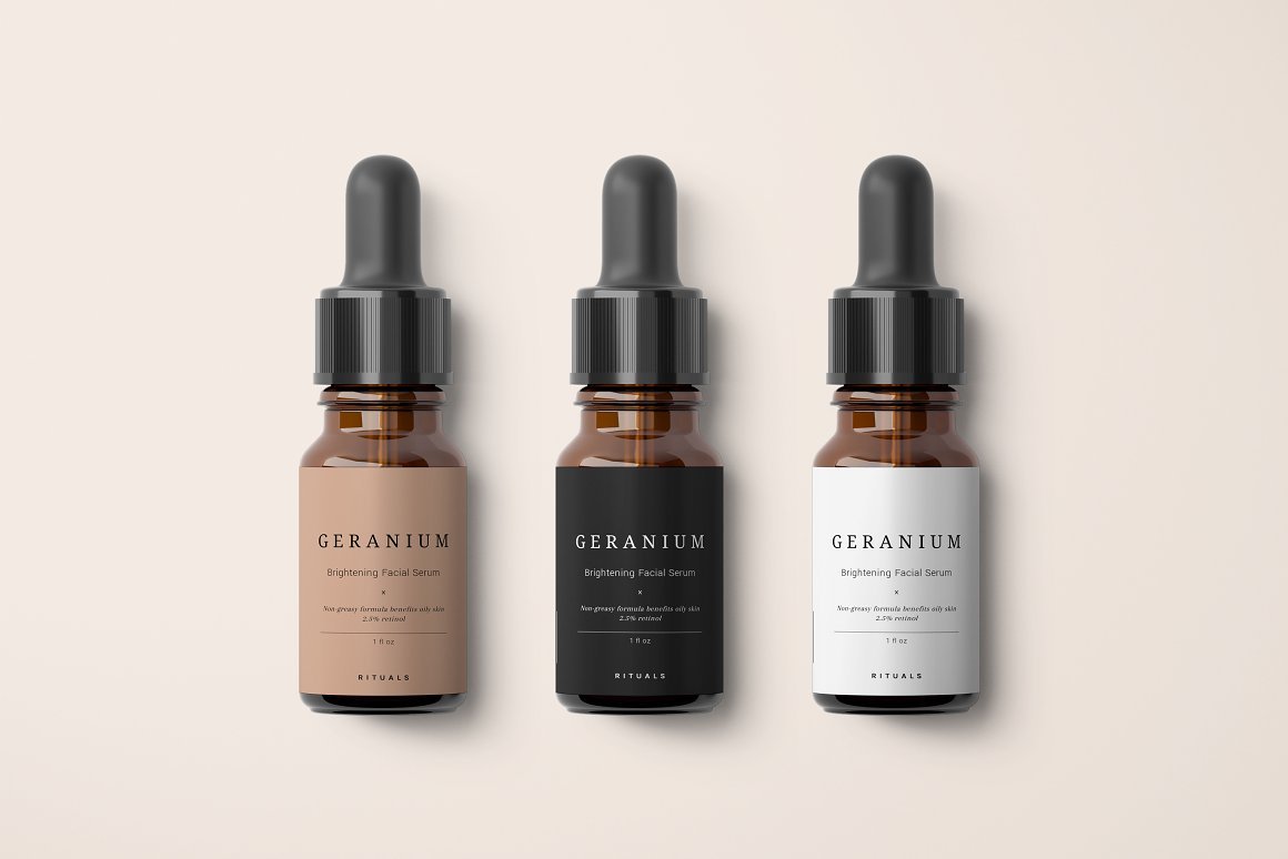 Cosmetics Label Pack — Geranium