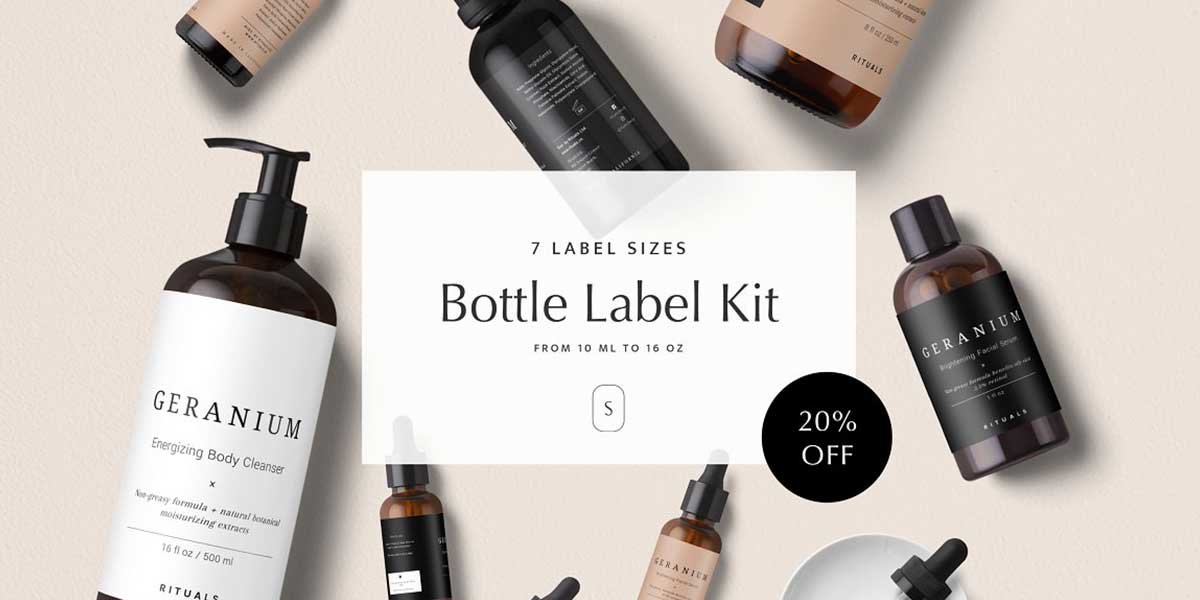 Cosmetics Label Pack — Geranium