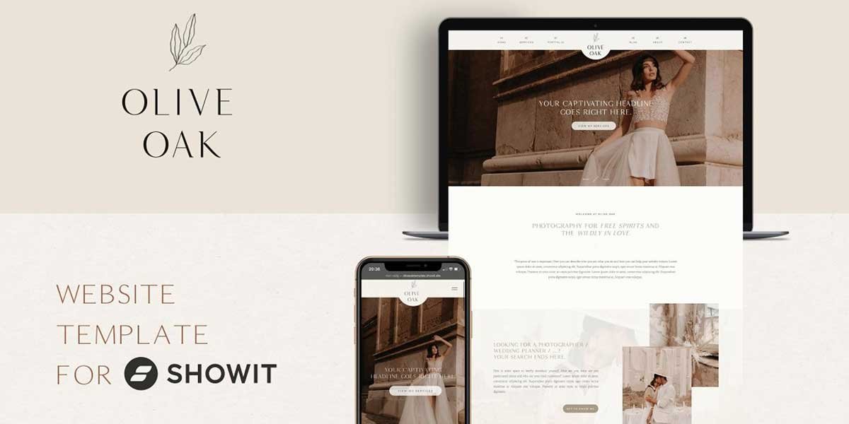 Elegant Showit Website Template