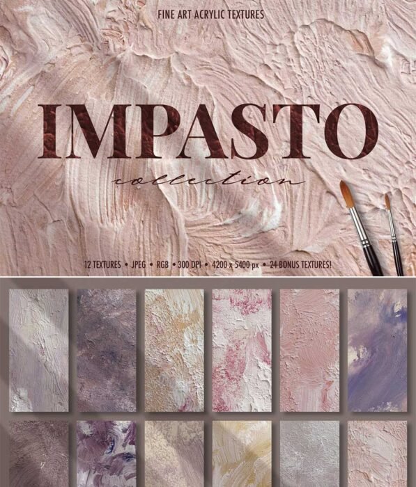 Fine Art Acrylic Paint Textures