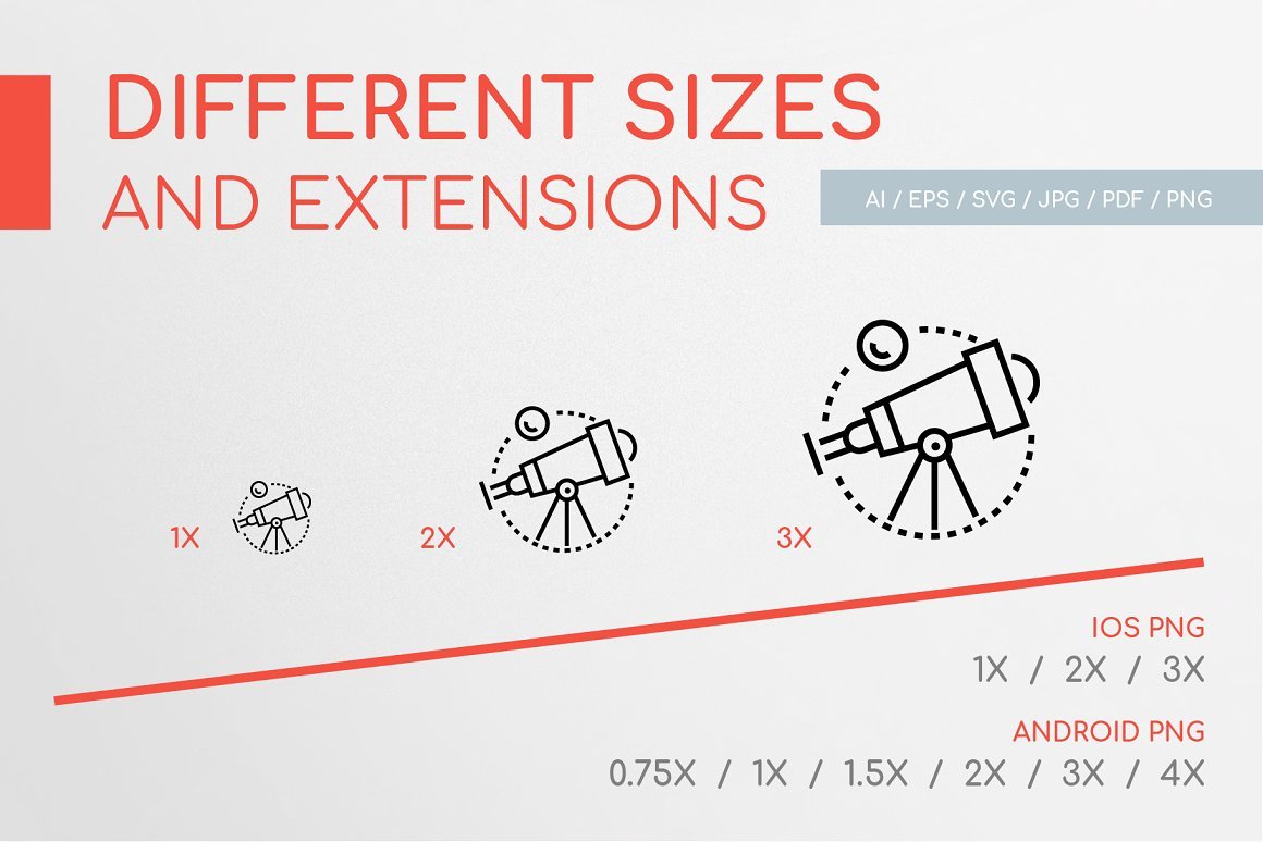 Line Design Icons Bundle