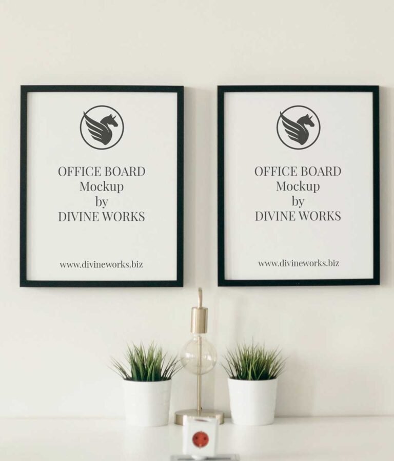 Office Board Mockup PSD Free Download