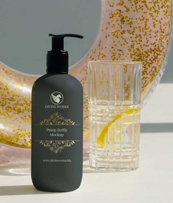 Pump Bottle Mockup PSD Free Download