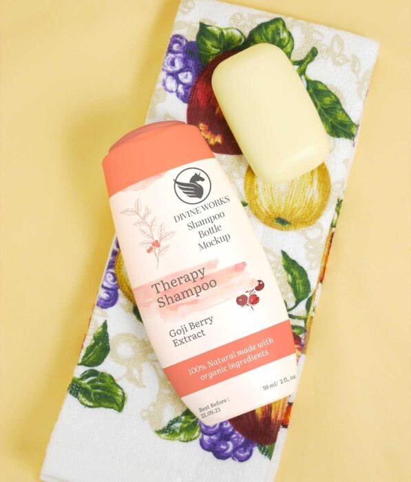 Shampoo Bottle Mockup PSD free Download