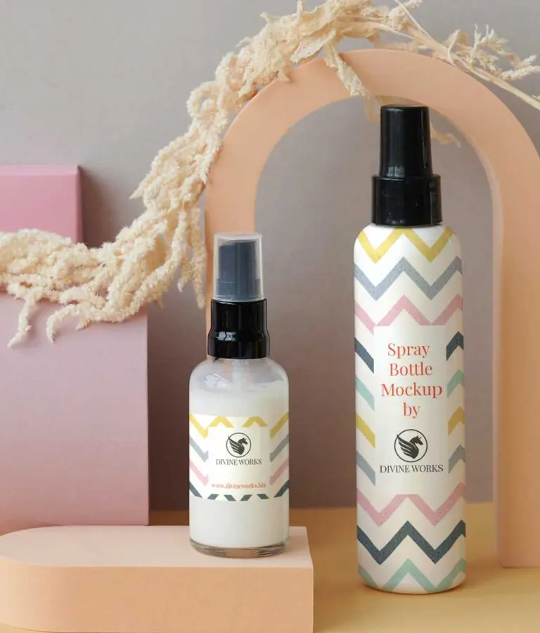 Spray Bottle Mockup Free Download