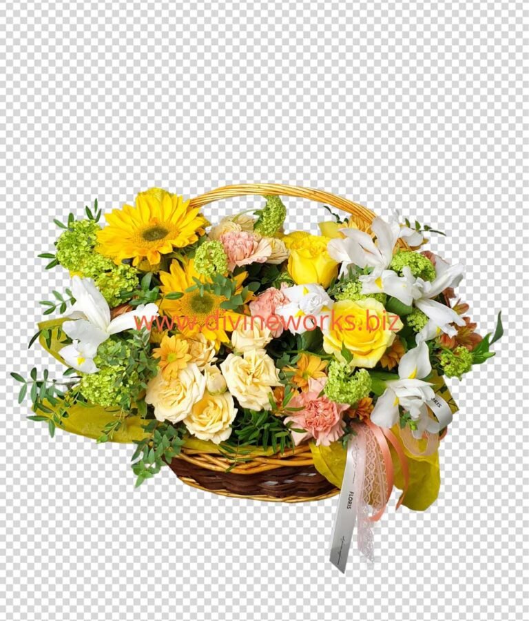 Transparent Flower Basket Png