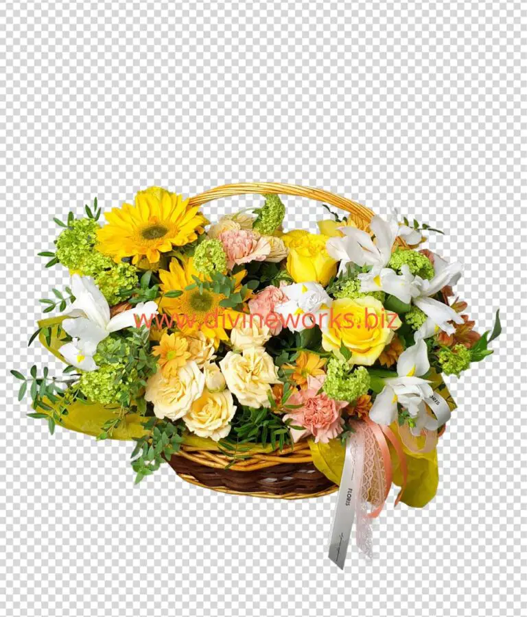 Transparent Flower Basket Png