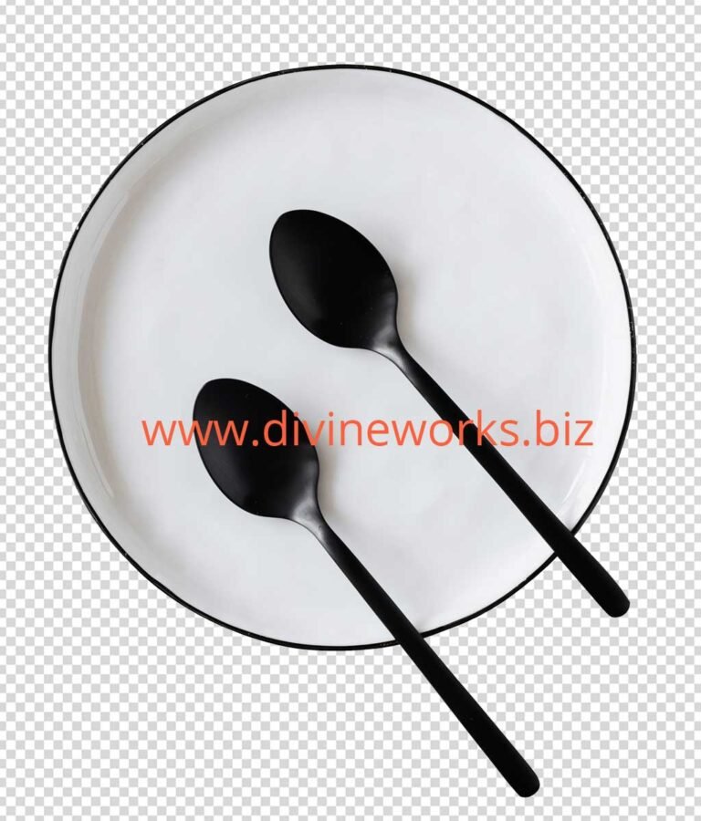 Transparent Spoon and Plate Png