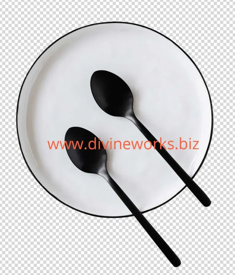Transparent Spoon and Plate Png