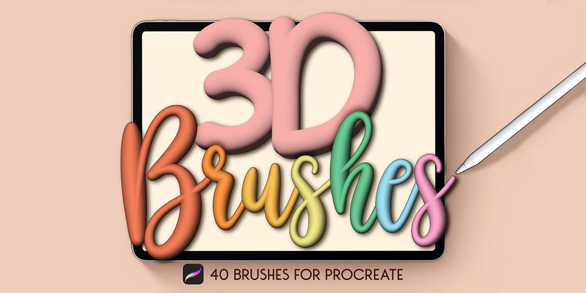 3D Procreate Brushes