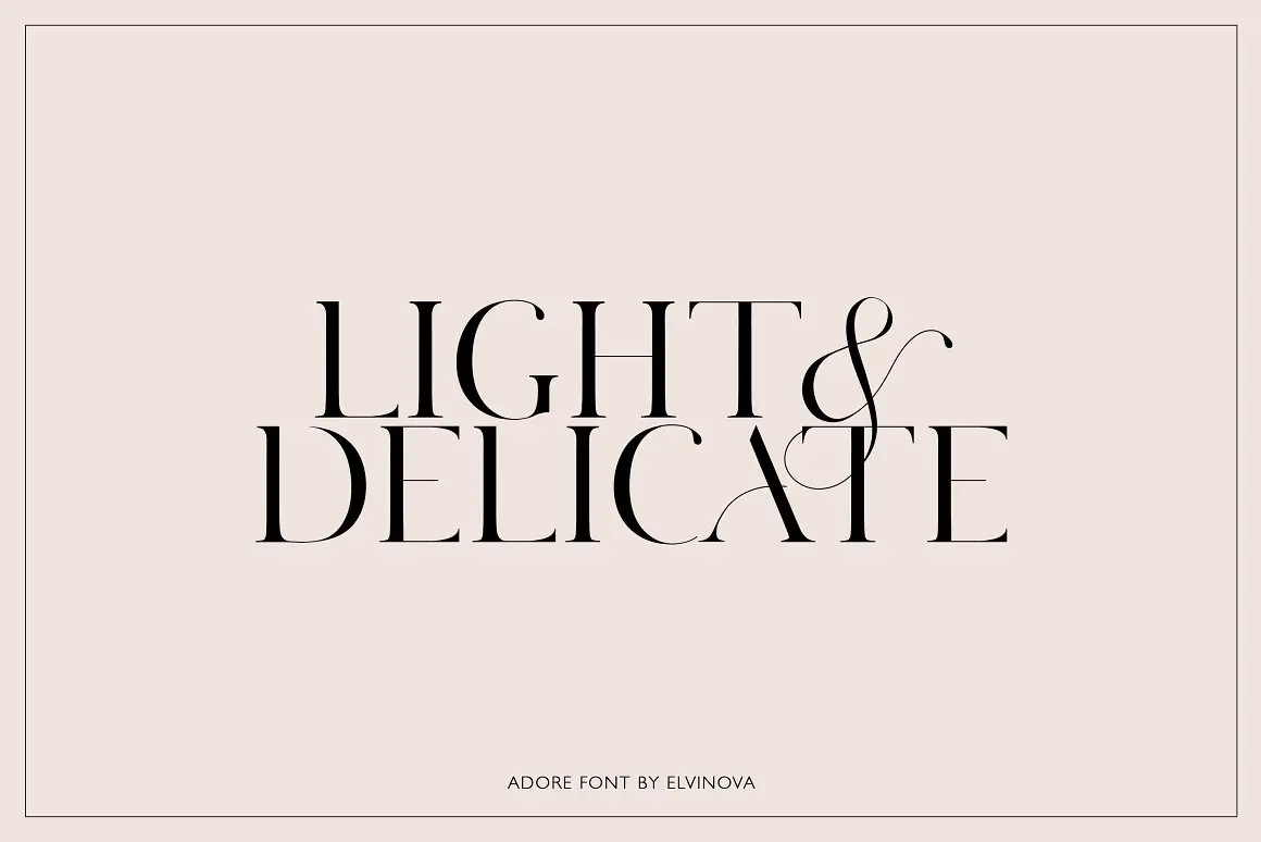 Adore Modern Serif Font
