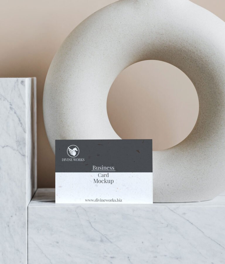 Single Business Card Mockup