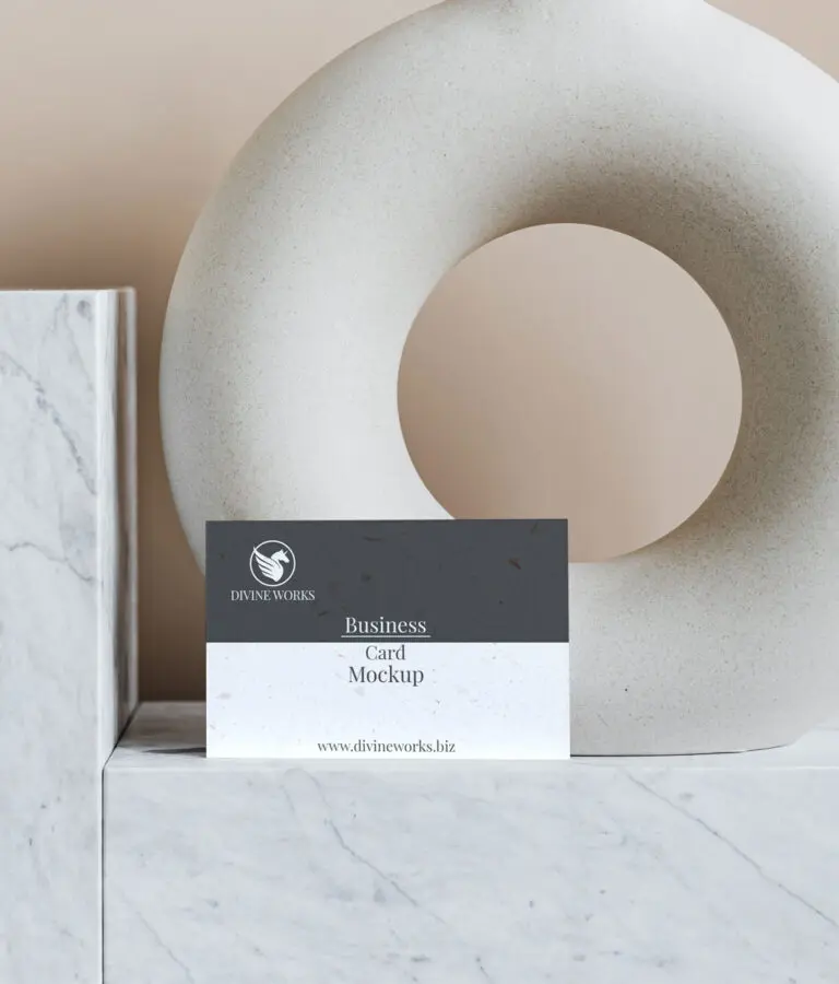 Single Business Card Mockup