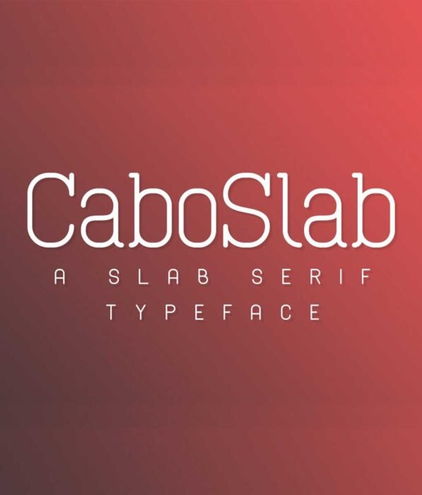 Cabo Slab Font Family
