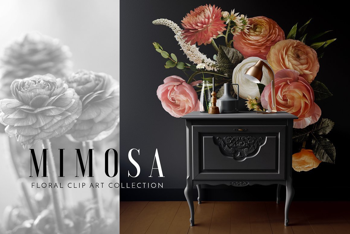 Floral Art Collection - Mimosa