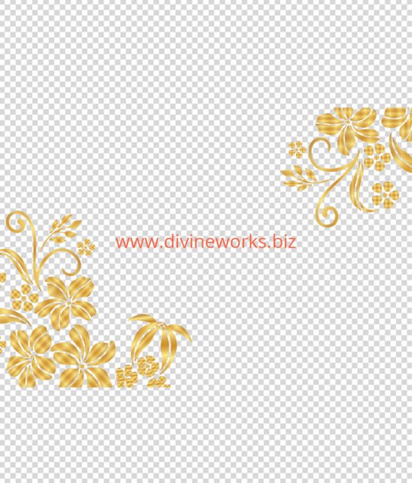 Flower Corner Design Png