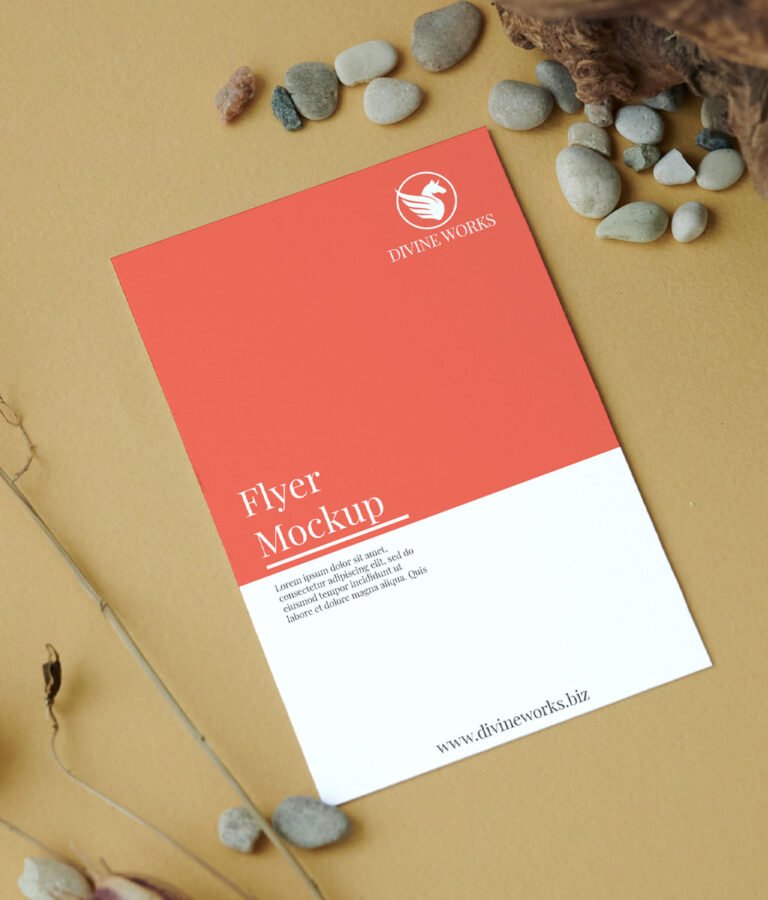 Flyer Mockup PSD free Download