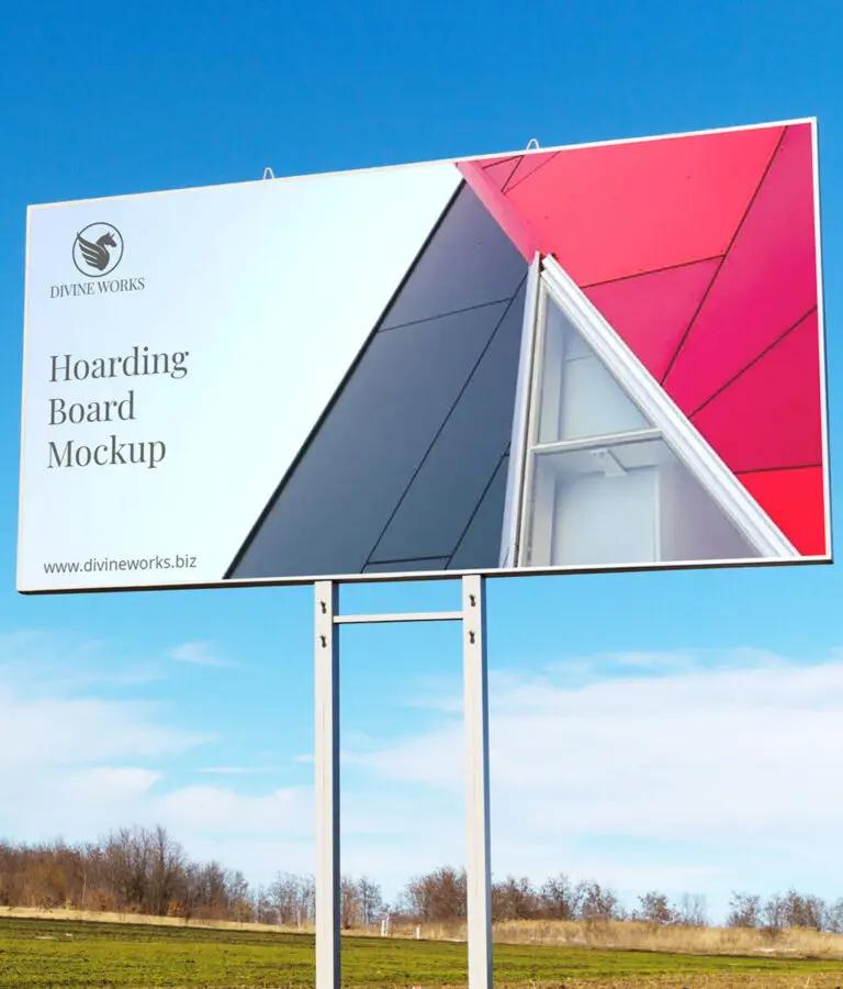 Hoarding Mockup PSD Free Download