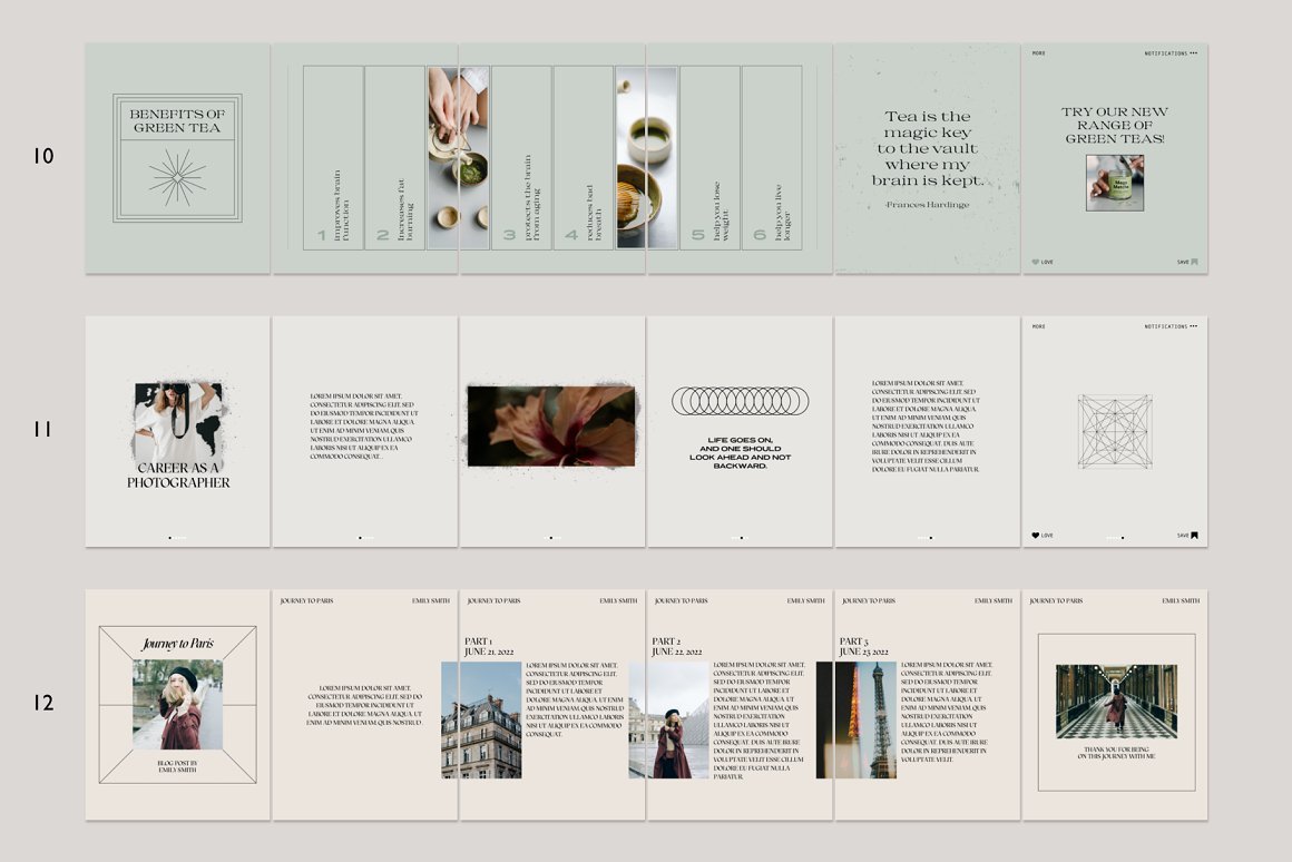 Instagram Carousel kit and Quotes
