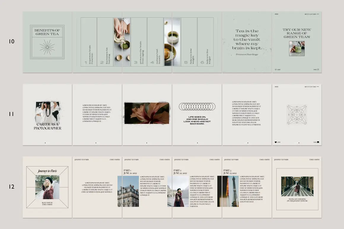 Instagram Carousel kit and Quotes