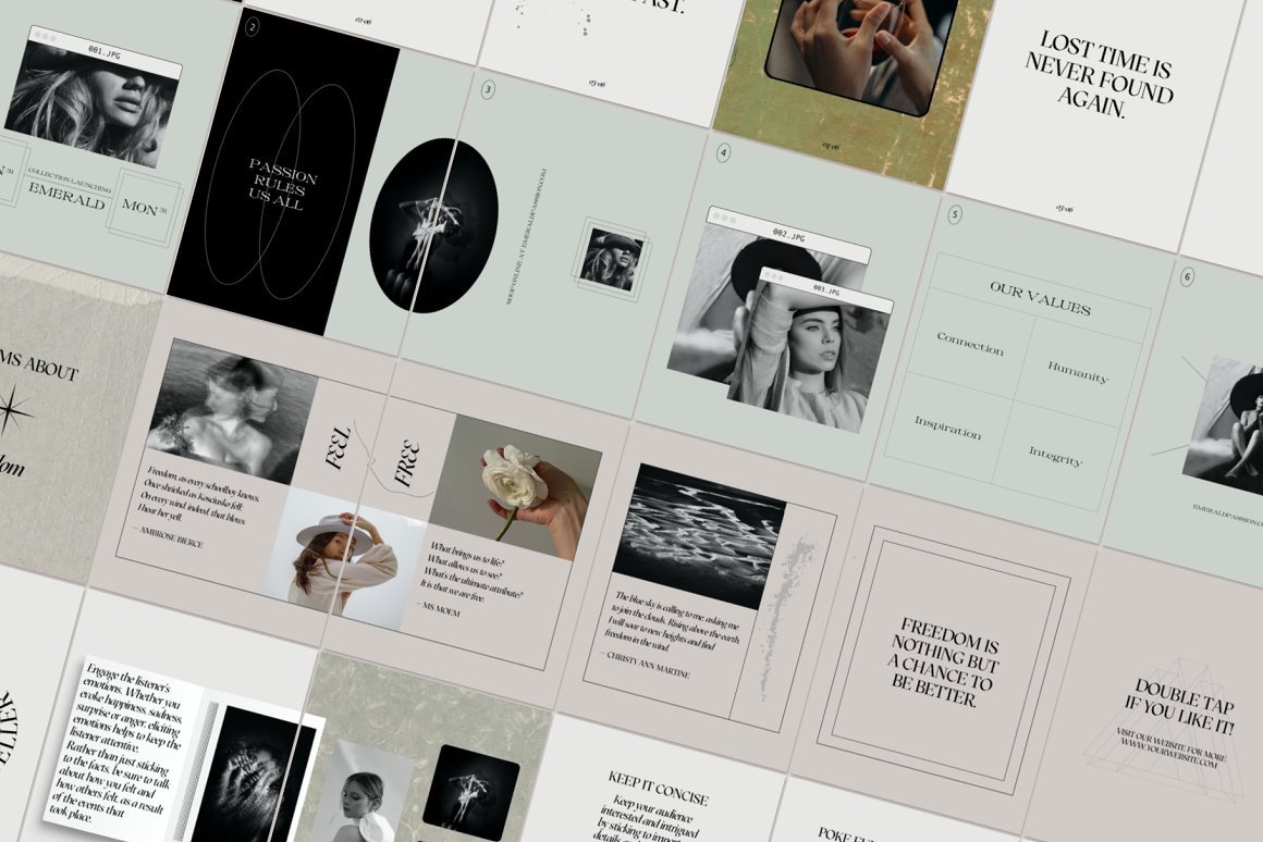 Instagram Carousel kit and Quotes