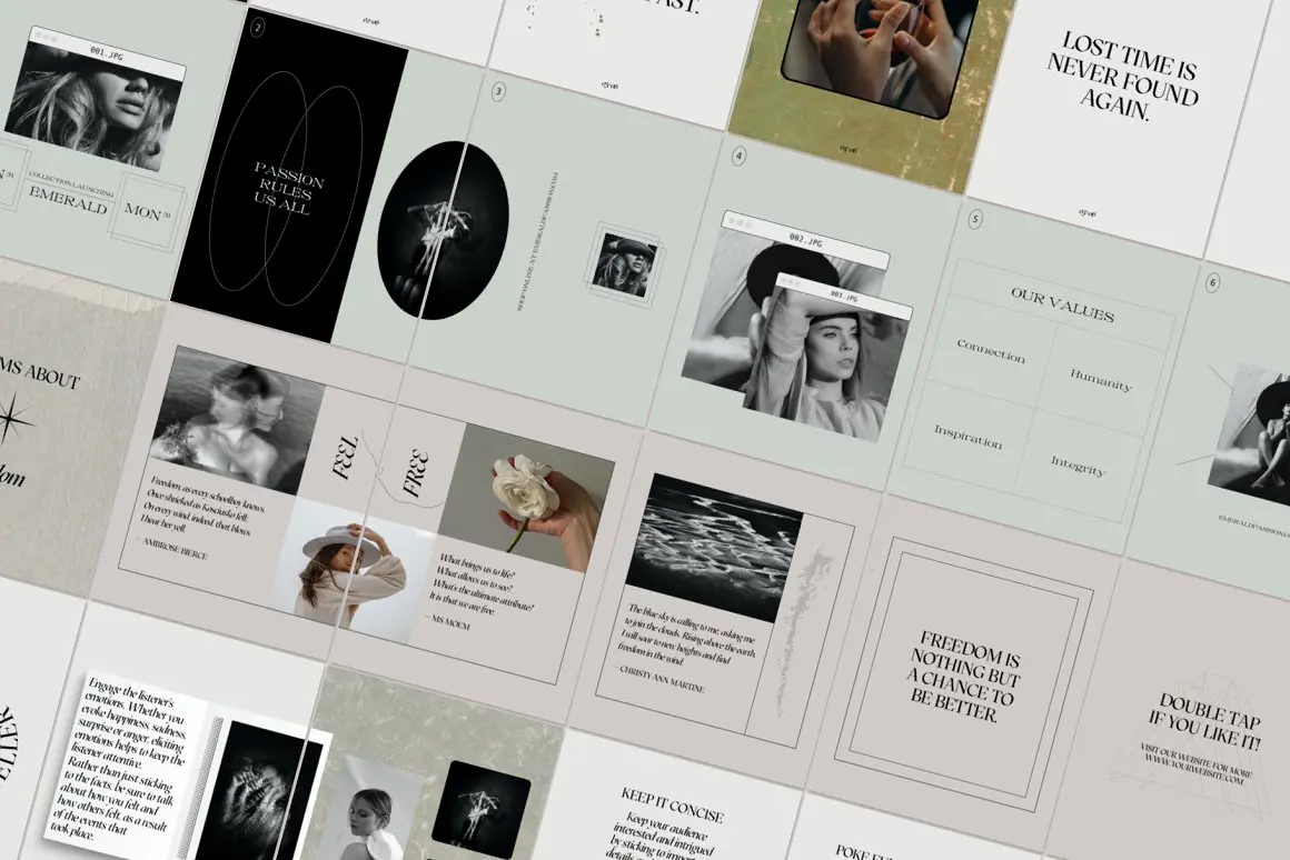 Instagram Carousel kit and Quotes