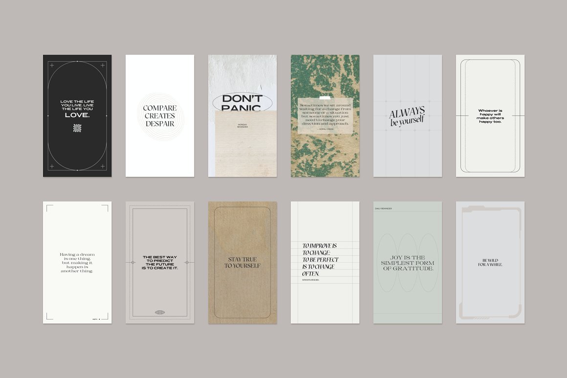 Instagram Carousel kit and Quotes