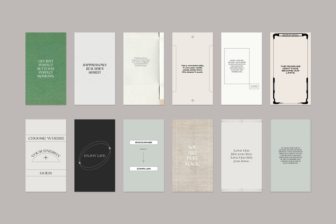 Instagram Carousel kit and Quotes