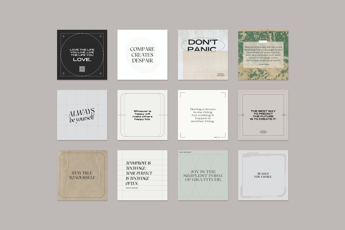 Instagram Carousel kit and Quotes