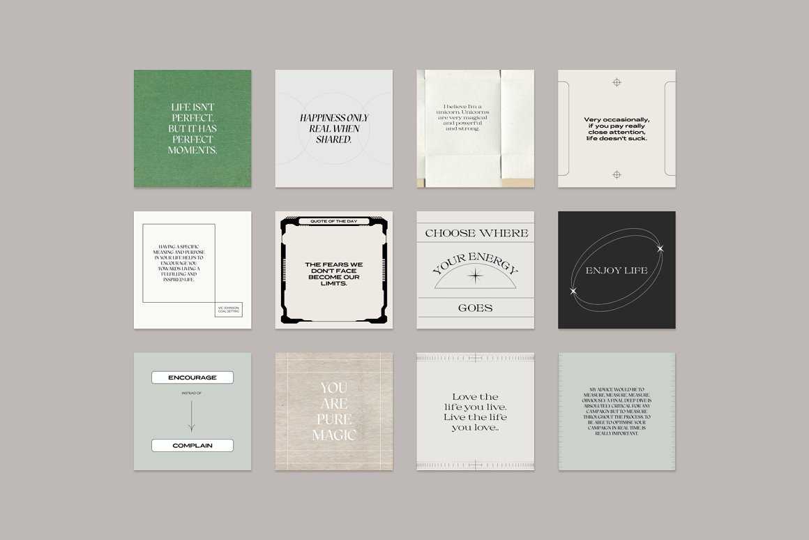 Instagram Carousel kit and Quotes