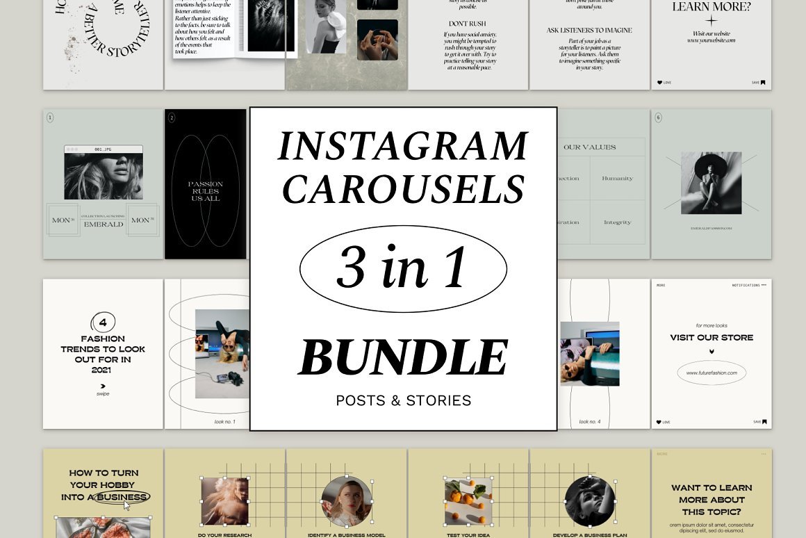 Instagram Carousel kit and Quotes