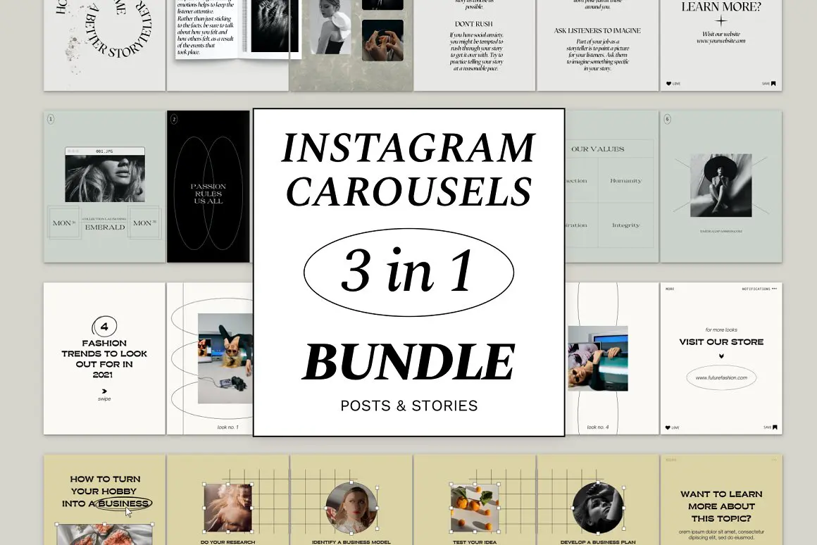 Instagram Carousel kit and Quotes